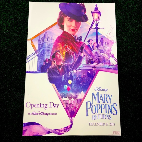 Disney Mary Poppin Returns Opening Day Poster - Picture 1 of 1